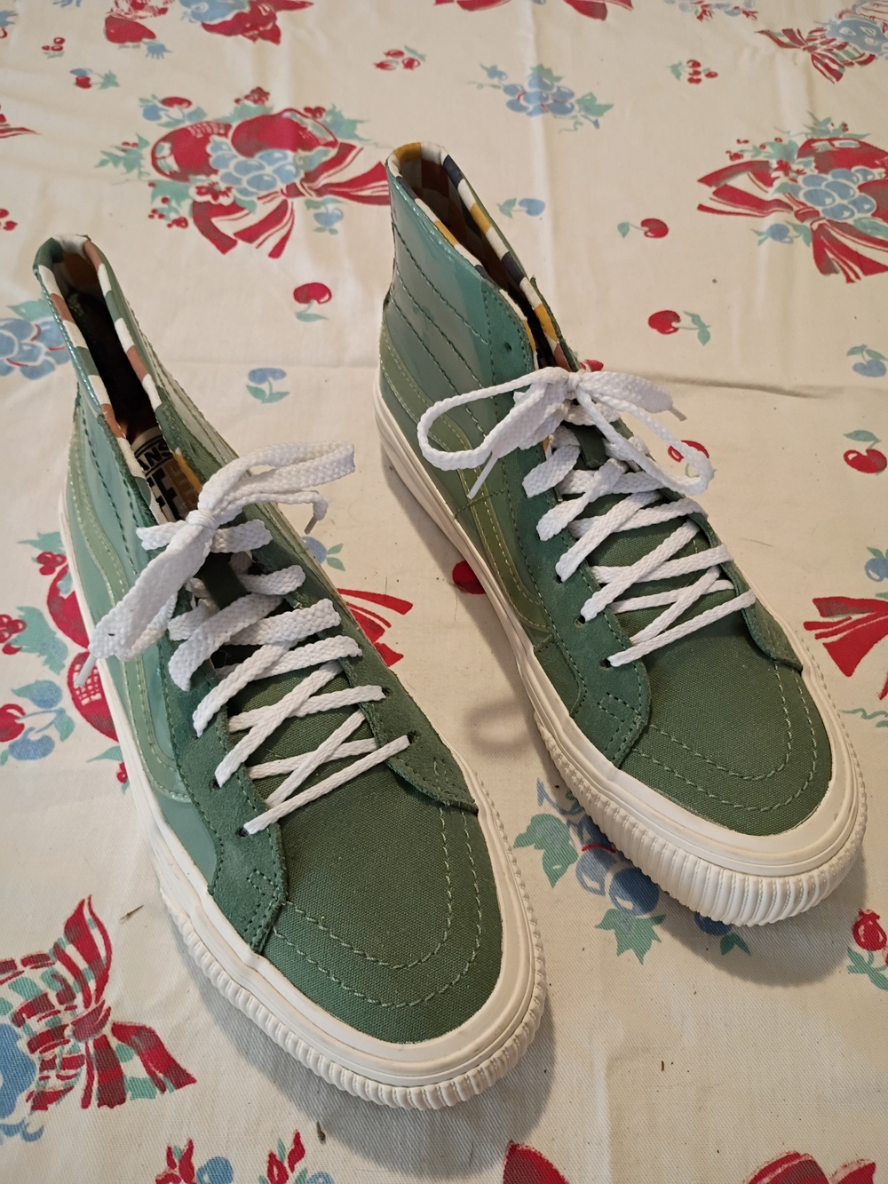Vans Karina Rozunko X Sk8-hi Decon Sf "patent Hedge" Sz 7 Men's, Sz 8.5 Women